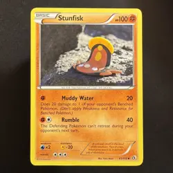 Stunfisk - 83/113 - Legendary Treasures - Pokemon - Uncommon - Played - Image 1