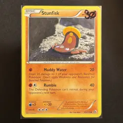 Stunfisk - 83/113 - Legendary Treasures - Pokemon - Uncommon - Played - Image 3