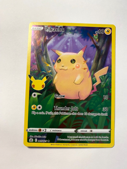 Pikachu Holo Rare Holo Celebrations Sword & Shield Full Art 005/025 NM Pokemon - Image 1