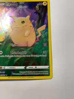 Pikachu Holo Rare Holo Celebrations Sword & Shield Full Art 005/025 NM Pokemon - Image 3