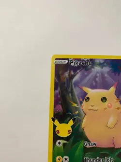 Pikachu Holo Rare Holo Celebrations Sword & Shield Full Art 005/025 NM Pokemon - Image 5