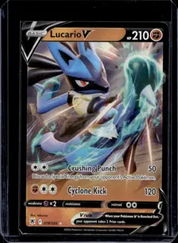 2022 Pokemon SWSH Astral Radiance Lucario V Ultra Rare #078/189 - Image 1