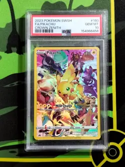 Pikachu 160/159 Secret Rare PSA 10 Pokemon TCG Crown Zenith English - Image 3