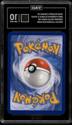 Pokemon Team Rocket's Crobat Destined Rivals SIR #234 TAG 10 Gem Mint - Image 2