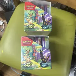 Pokemon TCG Prismatic Evolutions Mini Tin Display Case | 8 Tins / Factory Sealed - Image 5