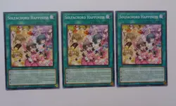 Playset: 3x Solfachord Happiness DOOD-EN065 (Common, 1st Ed, Light Play / LP) - Image 1