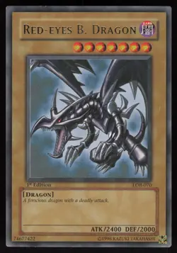Red-Eyes B. Dragon LOB-070 Ultra Rare 1st Edition YU-GI-OH - Image 1