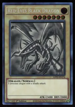 Red-Eyes Black Dragon (Ghost Rare) GFP2-EN176 1st Edition YU-GI-OH - Image 1