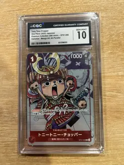 CGC 10 Gem Mint Tony Tony Chopper ST01-006 25th Anniversary Edition ONE PIECE JP - Image 1