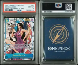 2024 One Piece OP07 Boa Hancock Manga Alt Art #051 PSA 10 GEM MINT - Image 4
