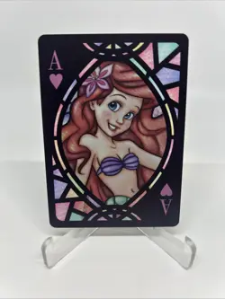 Ariel 2021 Tenyo Disney Stained Glass Playing Card Japanese Little Mermaid - Image 1