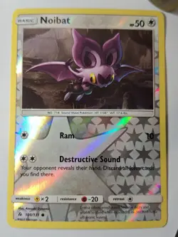 Noibat 100/131 SM Forbidden Light Pokemon Reverse Holo Foil Nice! - Image 1