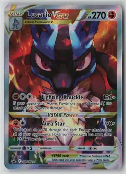 Lucario VSTAR SWSH291 Pokemon TCG Card Promo Cards Holo Rare (Near Mint) NM 1 - Image 1