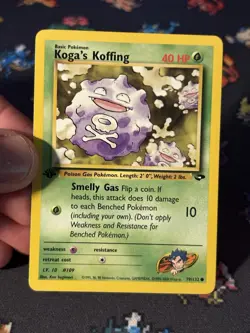 Pokemon Card Koga’s Koffing 79/132 Gym Challenge FIRST EDITION - (NM) - Image 2