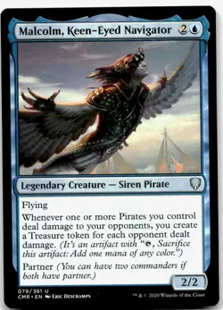 Malcolm, Keen-Eyed Navigator, Commander Legends #79 MTG - Image 1