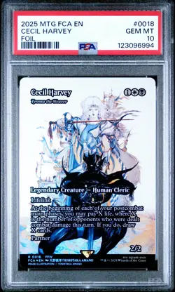 2025 MTG FINAL FANTASY: THROUGH THE AGES FOIL #0018 CECIL HARVEY PSA 10 - Image 1