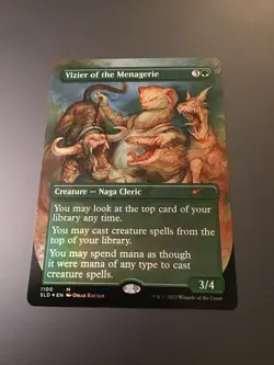 MTG Secret Lair #1100 Vizier of the Menagerie Borderless Foil NM - Image 1