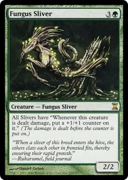 FUNGUS SLIVER mtg MP Time Spiral 1 Rare - Image 1