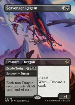 1x Scavenger Regent // Exude Toxin ~~ Borderless - Foil NM-Mint, English Tarkir: - Image 1