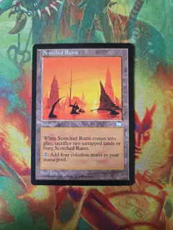 Scorched Ruins Weatherlight 1997 Magic The Gathering John Avon MTG NM Condition - Image 1