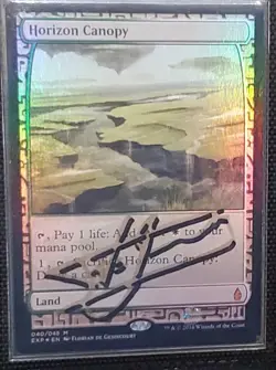 MTG FOIL ZENDIKAR EXPEDITIONS HORIZON CANOPY SHADOW SIGNED BY ARTIST - Image 1