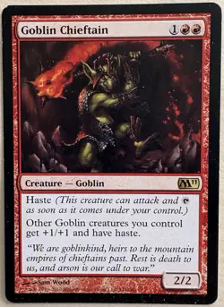 Goblin Chieftain X1 M11 Mtg Magic the Gathering - Image 1