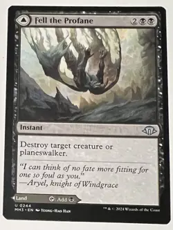 1x Fell the Profane, Modern Horizons 3, Magic the Gathering MTG NM - Image 1