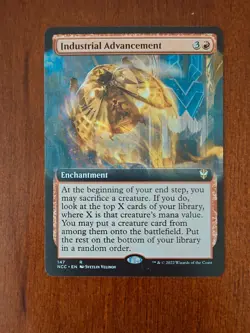 Industrial Advancement - Extended Art MTG Commander Streets of New Capenna - Image 1
