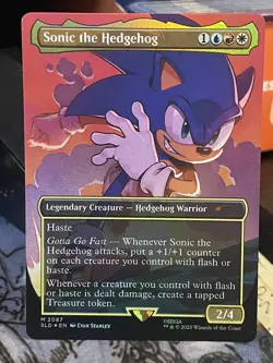 Sonic the Hedgehog FOIL #2087 NM/M MTG Magic Secret Lair Sega - Image 1