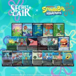 Secret Lair X SpongeBob SquarePants MTG Bundle Foil Edition w/ Deadeye Navigator - Image 1