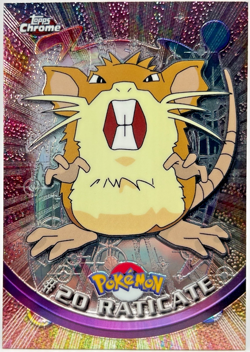 Pokemon Topps Chrome Raticate #20 NM - Image 1