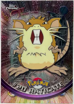 Pokemon Topps Chrome Raticate #20 NM - Image 2
