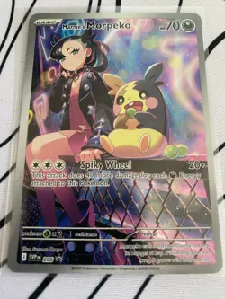 Marnie’s Morpeko 206 Scarlet Violet SVP Full Art Holo | Black Star Promo Pokemon - Image 1