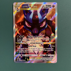 POKEMON SWORD & SHIELD CROWN ZENITH LUCARIO VSTAR BLACK STAR PROMO - NM - Image 1