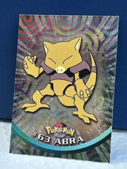 Pokemon Topps Series 2 #63 Abra Flame Foil Holo Mint Very Rare - Image 2