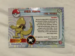 Pokemon Topps Series 2 #63 Abra Flame Foil Holo Mint Very Rare - Image 3