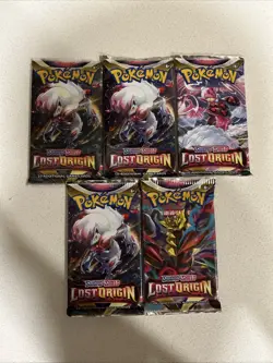 Pokemon SWSH Lost Origin Booster Pack Bundle of 5 - Image 1