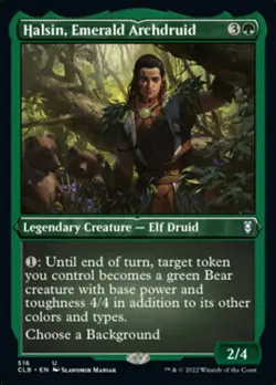 1x Halsin, Emerald Archdruid - Foil Etched - Commander Legends: Battle For Baldu - Image 1