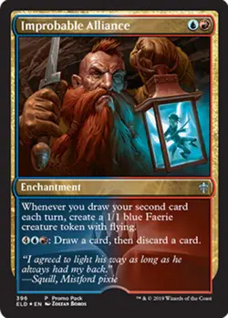 1x Improbable Alliance - Foil Dark Frame Promo - Promo Pack: Throne of Eldraine - Image 1