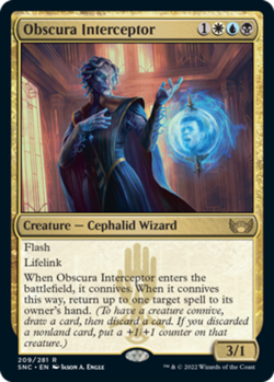 1x Obscura Interceptor - Streets of New Capenna - Near Mint, English - MTG! - Image 1