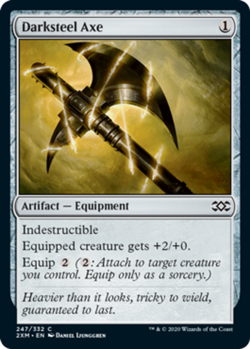 1x Darksteel Axe - Foil - Double Masters - Near Mint, English - MTG! - Image 1
