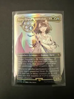 MTG Final Fantasy Yuna, Grand Summoner (Borderless) Commander. Foil. NM - Image 1