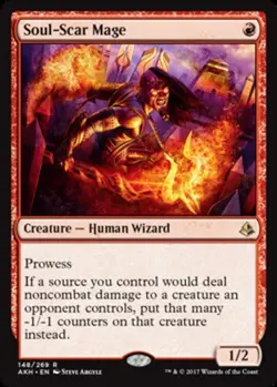 1x Soul-Scar Mage - Amonkhet - Lightly Played, English - MTG! - Image 1