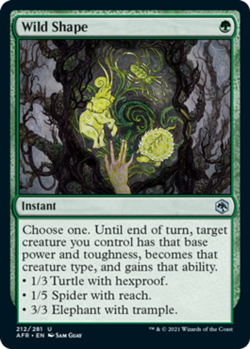 1x Wild Shape - Foil - Adventures In The Forgotten Realms - Near Mint, English - - Image 1
