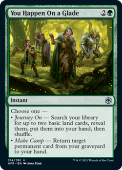 1x You Happen On a Glade - Foil - Adventures In The Forgotten Realms - Near Mint - Image 1