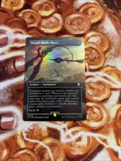 Nazgul Battle-Mace (Borderless) [LTC - 510] - NM [Foil] TCG MTG - Image 1