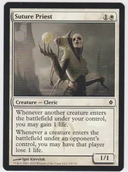 2011 New Phyrexia Suture Priest Expansion/Common #25 - Image 1