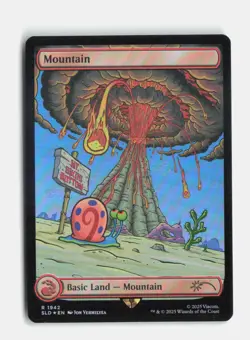 Mountain () (Rainbow Foil) 1942 Foil Secret Lair Drop Series MTG NM - Image 1