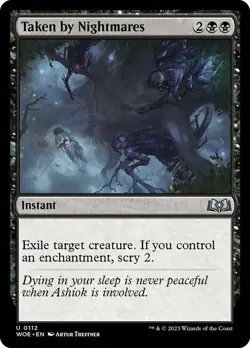 1x Taken by Nightmares - Foil - Wilds Of Eldraine - Near Mint, English - MTG! - Image 1