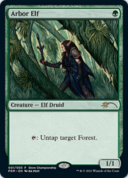 1x Arbor Elf (Wizards Play Network 2021) - Unique & Misc Promos - Near Mint, Eng - Image 1